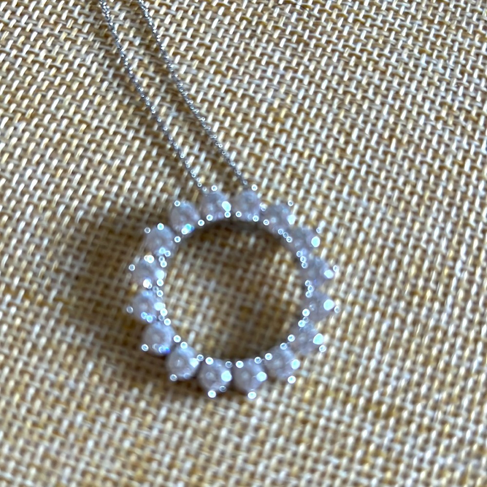 Gorgeous TC Crystal rhodium plated necklace